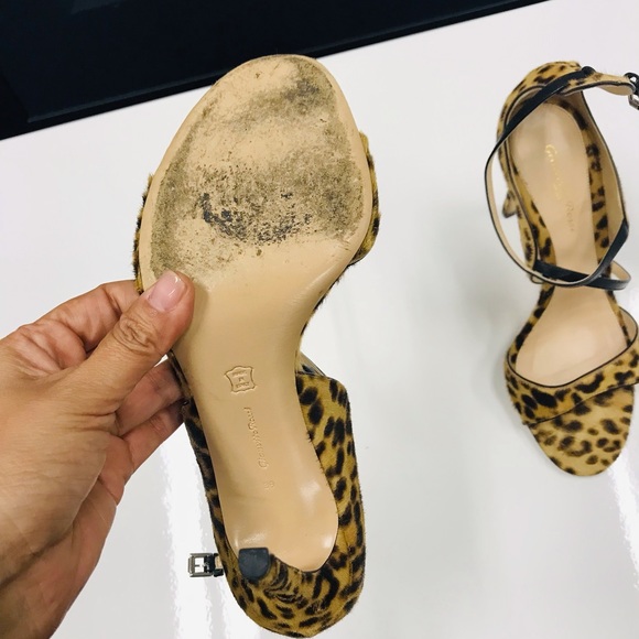 Gianvito Rossi leopard-print calf hair sandals - Picture 6 of 7